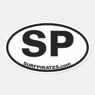 Pegatina de los surfpirates del SP en el estilo