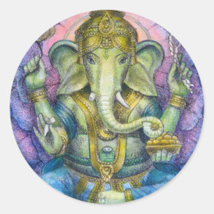 Pegatina de Lotus Ganesha