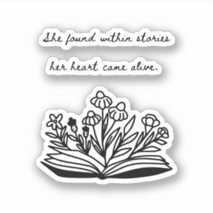 Pegatina de Lover del libro