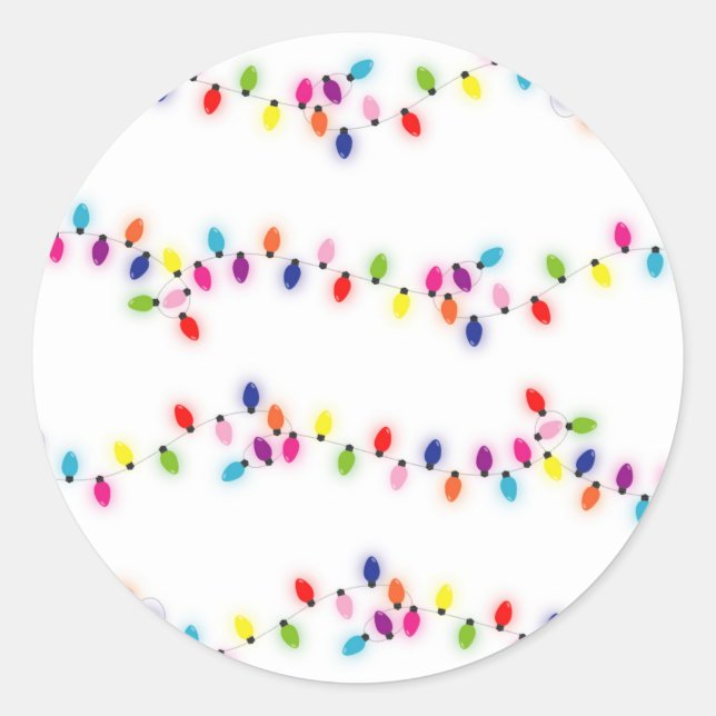 Pegatina de luces navidades (Anverso)