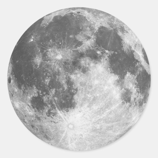 Pegatina de Luna Llena (Anverso)