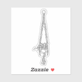 Pegatina de Macrame Pothos