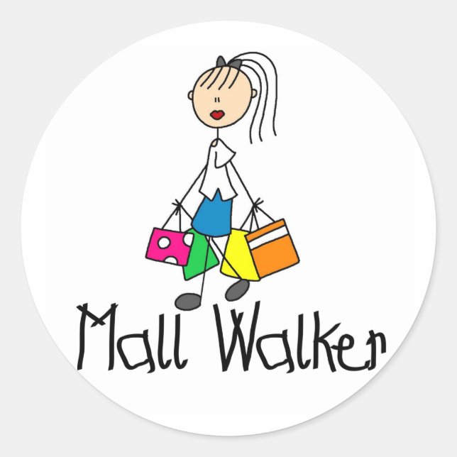 Pegatina de Mall Walker Pegatina (Anverso)