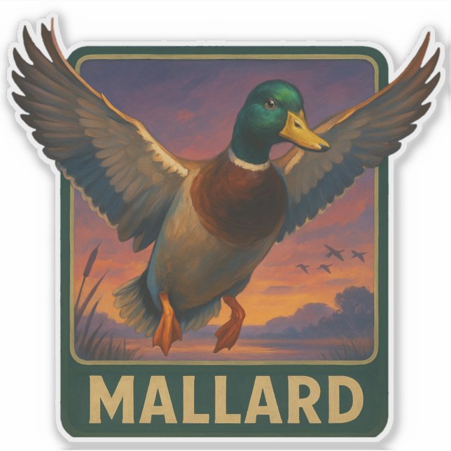 Pegatina de Mallard (Anverso)