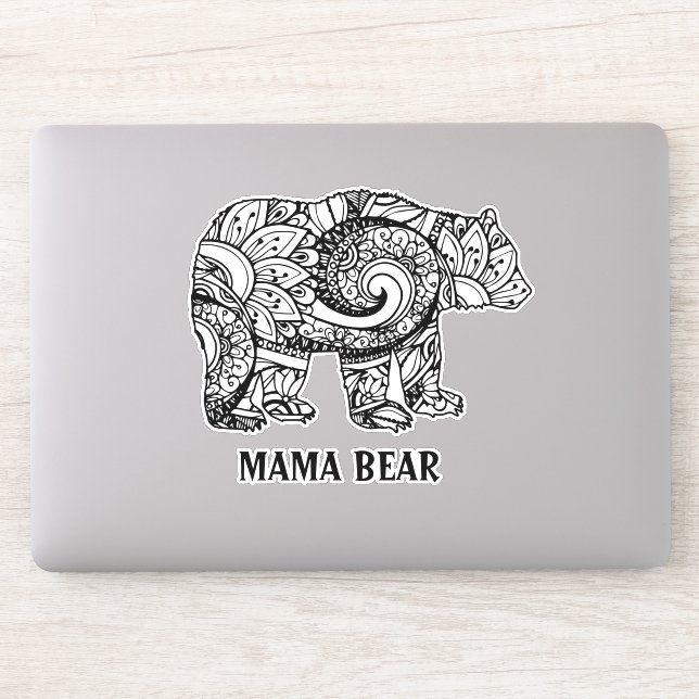 Pegatina de Mamá Osa (Ordenador)