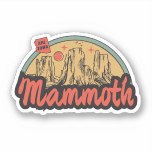 Pegatina de Mammoth, Arizona