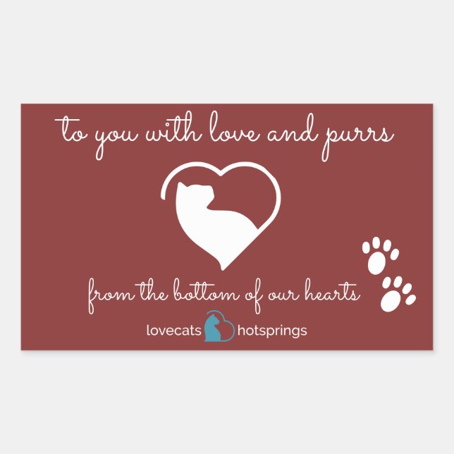 pegatina de manantiales de lovecats (Anverso)