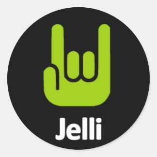 Pegatina de manos rojas - negro