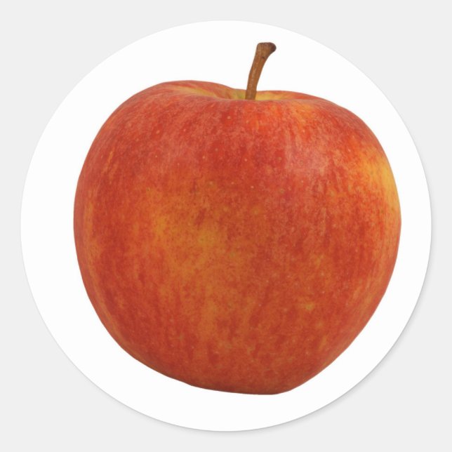 Pegatina de manzanas rojas (Anverso)
