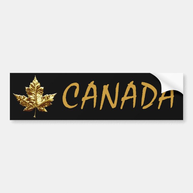 Pegatina de Mapleleaf de la medalla de oro de la (Frente)