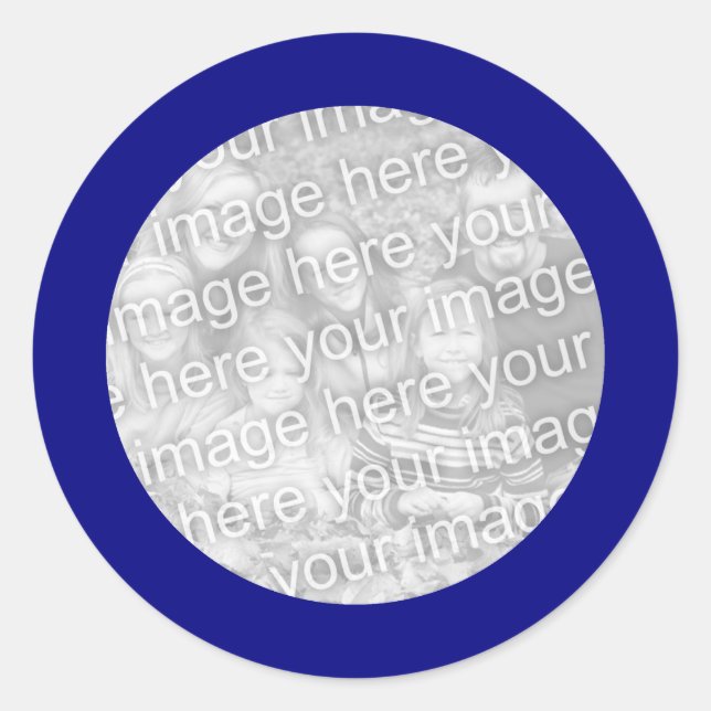 Pegatina de marco azul (Anverso)