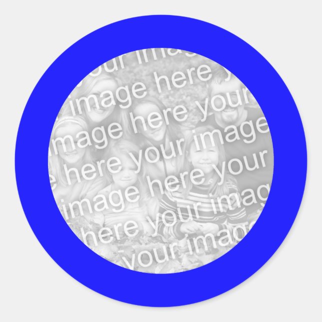 Pegatina de marco azul (Anverso)