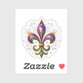 Pegatina de Mardi Gras