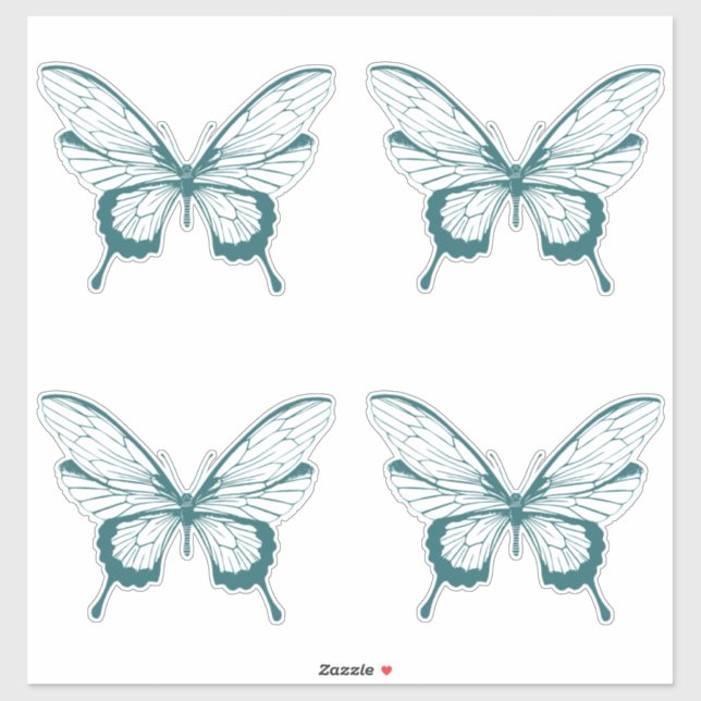 Pegatina de Mariposa (Hoja)