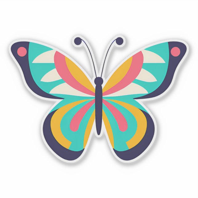 Pegatina de mariposa (Anverso)