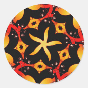 pegatina de mariposa abstracta