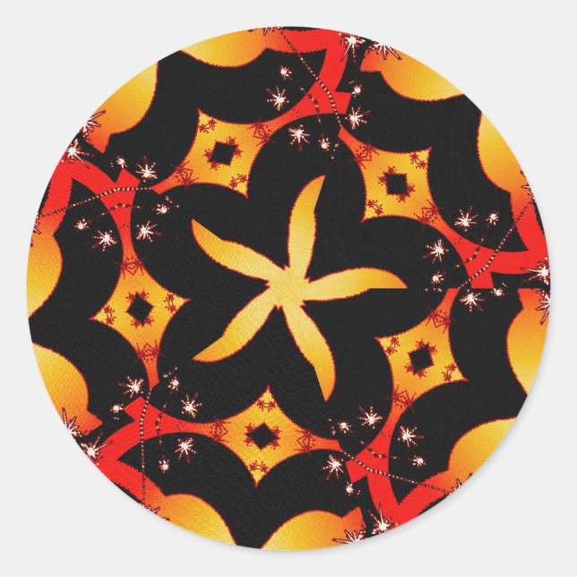 pegatina de mariposa abstracta (Anverso)