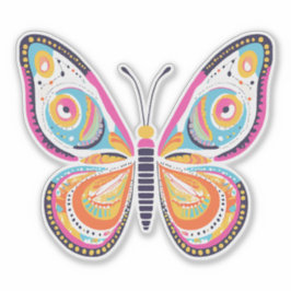 Pegatina de mariposa brillante