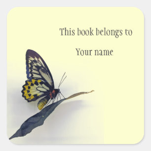 Pegatina de mariposa personalizada