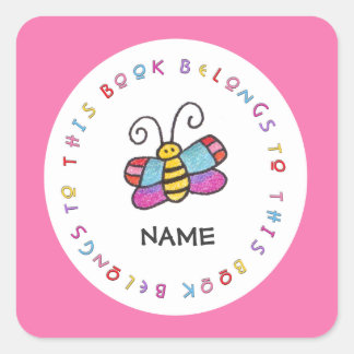 Pegatina de mariposa personalizada