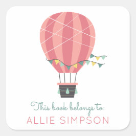 Pegatina de matrículas de la Biblioteca de globos 