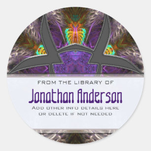 Pegatina de matrículas fractales de Sherikan