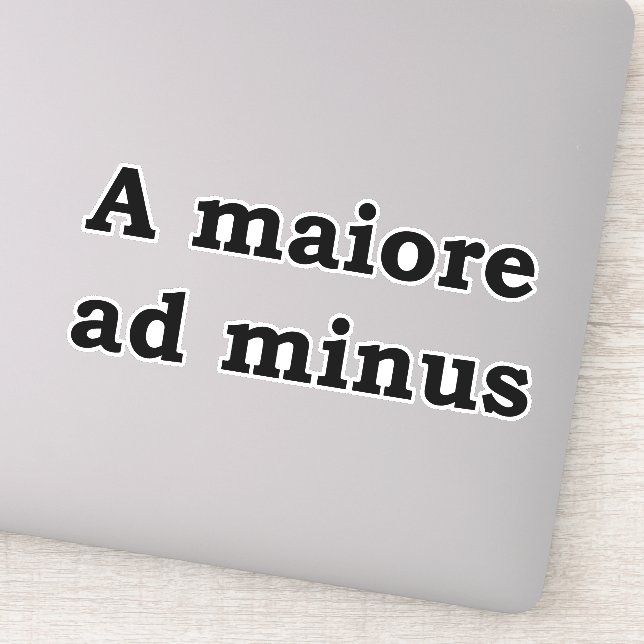 Pegatina De mayor a menor (Detalle)