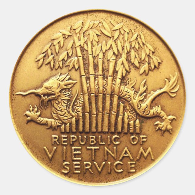 Pegatina de medallas de servicio de Vietnam (Anverso)