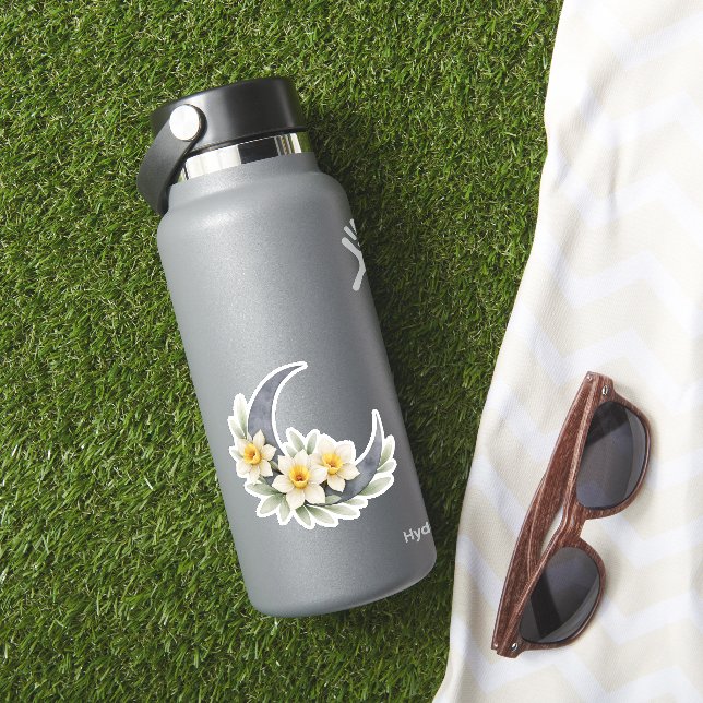 Pegatina de Media Luna Narciso Celeste (HydroFlask Insitu)
