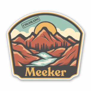 Pegatina de Meeker, Colorado