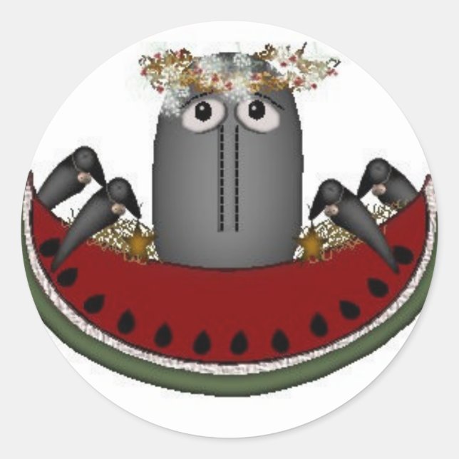 Pegatina de Melon y Crows (Anverso)