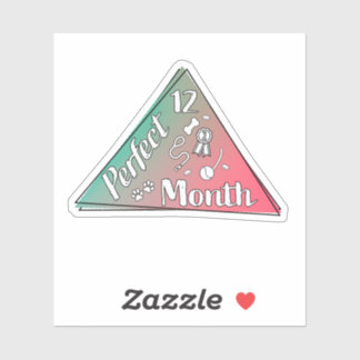 Pegatina de mes perfecto - diciembre