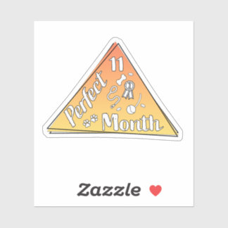 Pegatina de mes perfecto - noviembre