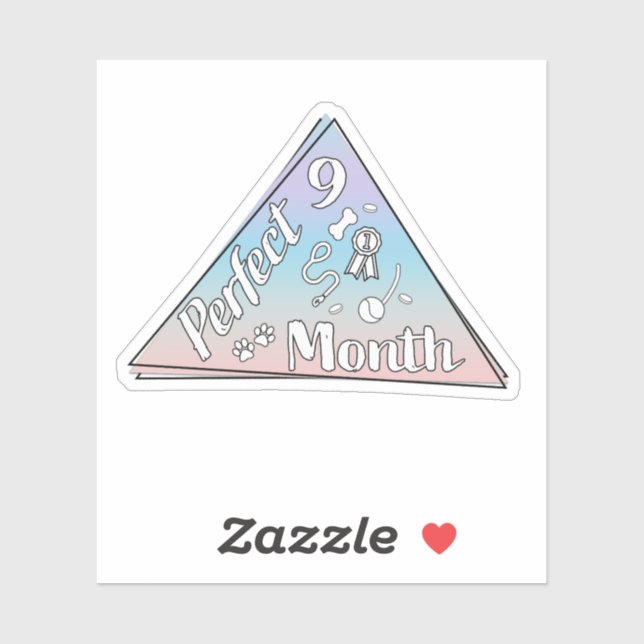 Pegatina de mes perfecto - septiembre (Hoja)