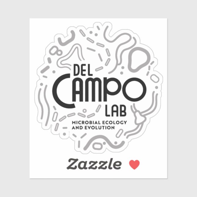 pegatina de Microbes del Campo Lab (Hoja)