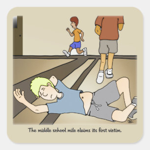 Pegatina de Middle School Mile Square