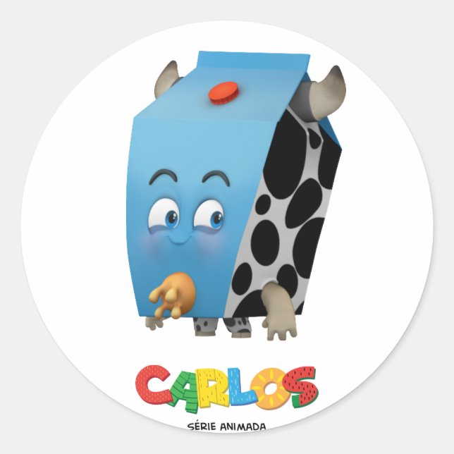 PEGATINA de MIlky - serie animada de Karl (Anverso)