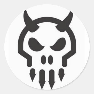 pegatina de mini-skully