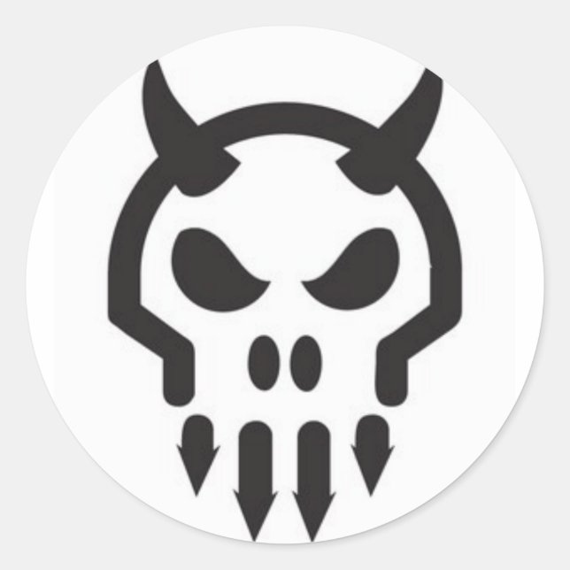 pegatina de mini-skully (Anverso)