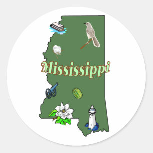 Pegatina de Mississippi