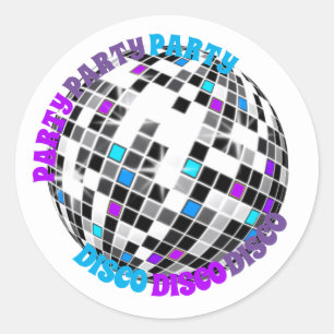 Pegatina de moda de Disco Ball