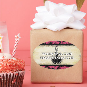 Pegatina de moda Diva Naranjas Retro Dots