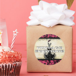 Pegatina de moda Diva Naranjas Retro Dots