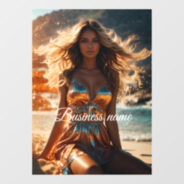 Pegatina de moda personalizada para ventana