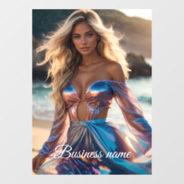 Pegatina de moda personalizada para ventana