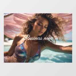 Pegatina de moda personalizada para ventana