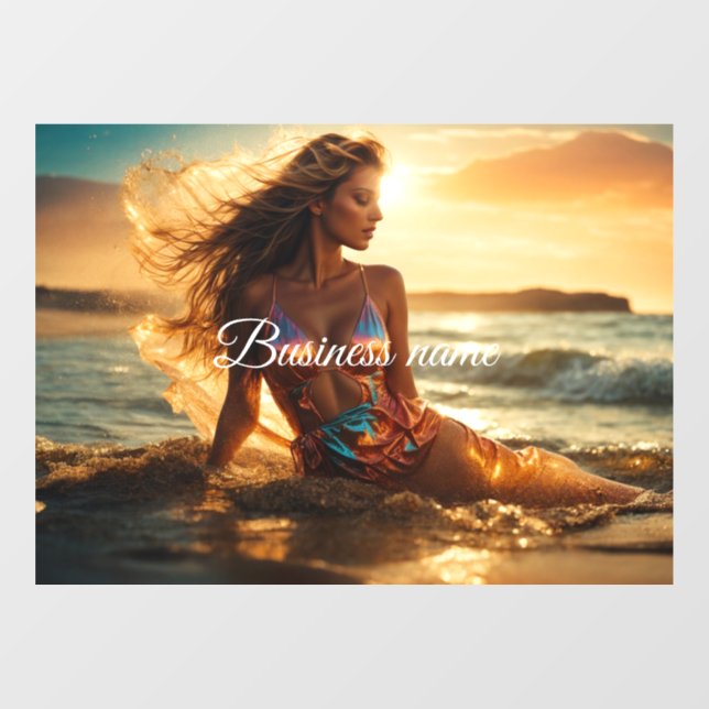 Pegatina de moda personalizada para ventana (Hoja)