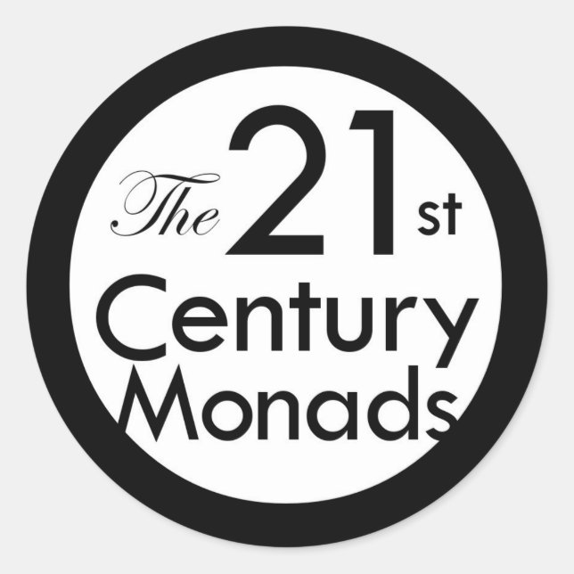 Pegatina de monas circulares (Anverso)