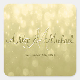 Pegatina de monograma | Oro amarillo