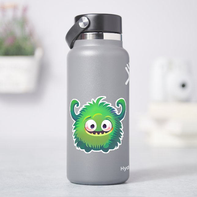 Pegatina de monstruo caprichoso para niños (hidrofrasco)